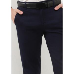 Gianni Visentin - Celana Bahan Formal Pria Slimfit Biru Tua - 4033