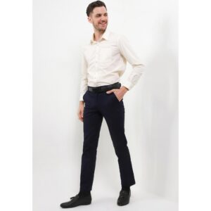 Gianni Visentin - Celana Bahan Formal Pria Slimfit Biru Tua - 4033
