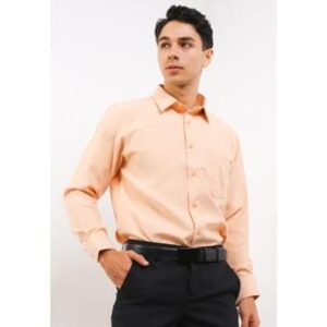 Gianni Visentin Kemeja Lengan Panjang Regular Pria Orange (7988)