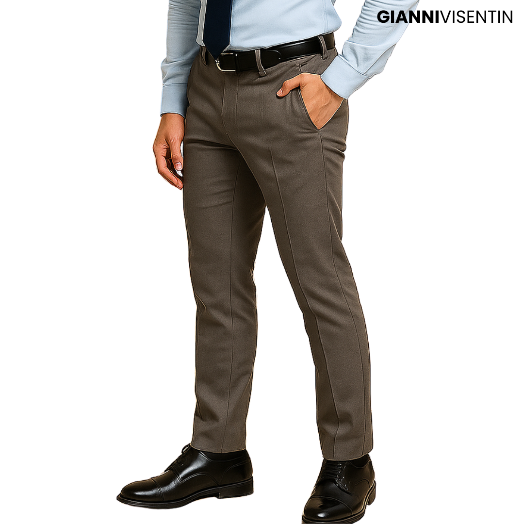 Gianni Visentin Celana Panjang Pria Abu Abu - 4033 - Image 3