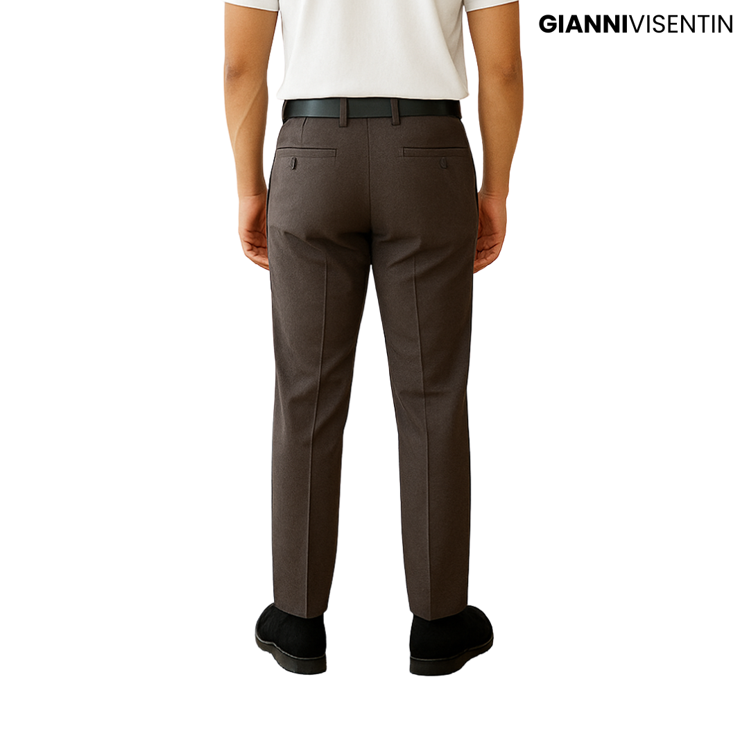 Gianni Visentin Celana Panjang Pria Abu Tua - 4090 - Image 3