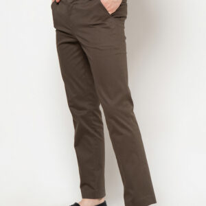 Gianni Visentin Celana Panjang Pria Slim Fit Coklat - 3406