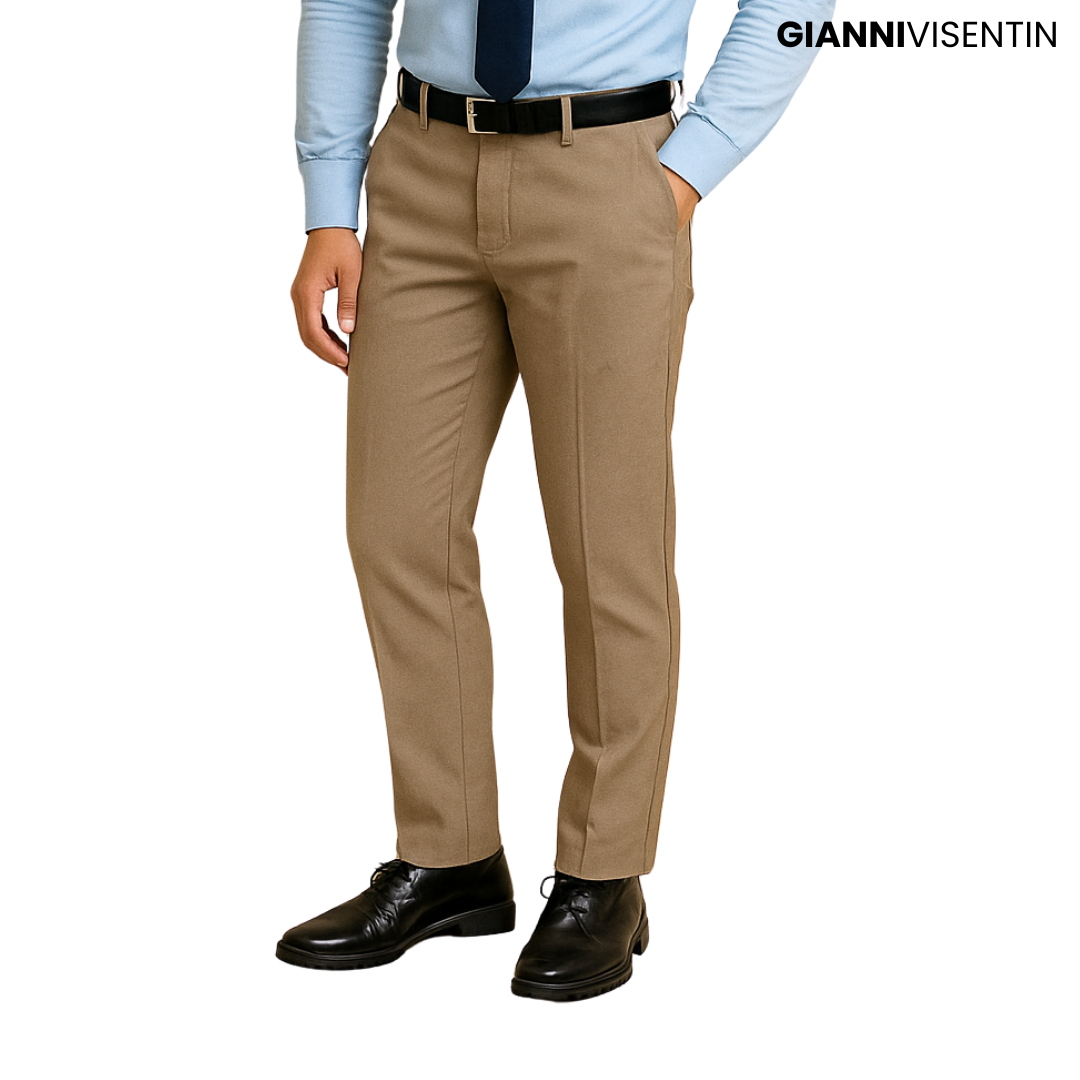 Gianni Visentin Celana Panjang Pria Cream - 4033 - Image 2