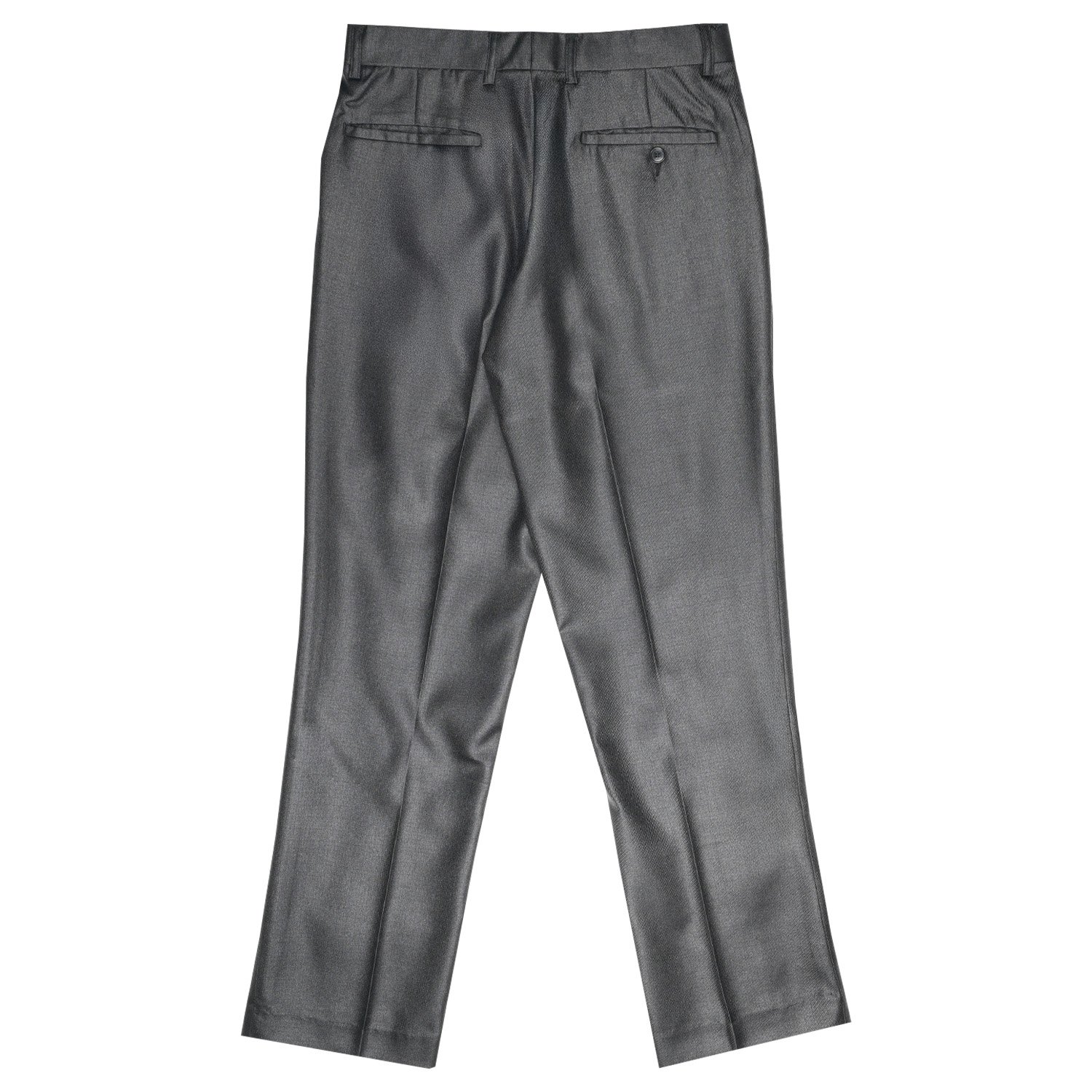 Gianni Visentin Celana Panjang Pria Formal Pria Shiny Black Metallic - 2143 - Image 3