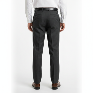 Gianni Visentin Celana Panjang Pria Formal Tailored High Waist Regular Fit Hitam - 2124