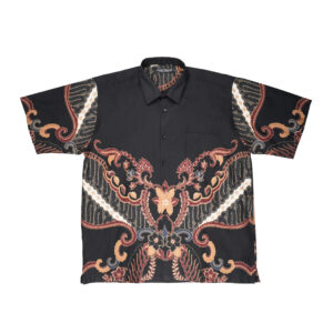 Gianni Visentin Kemeja Batik Pria Katun Regular Fit Hitam - 9095