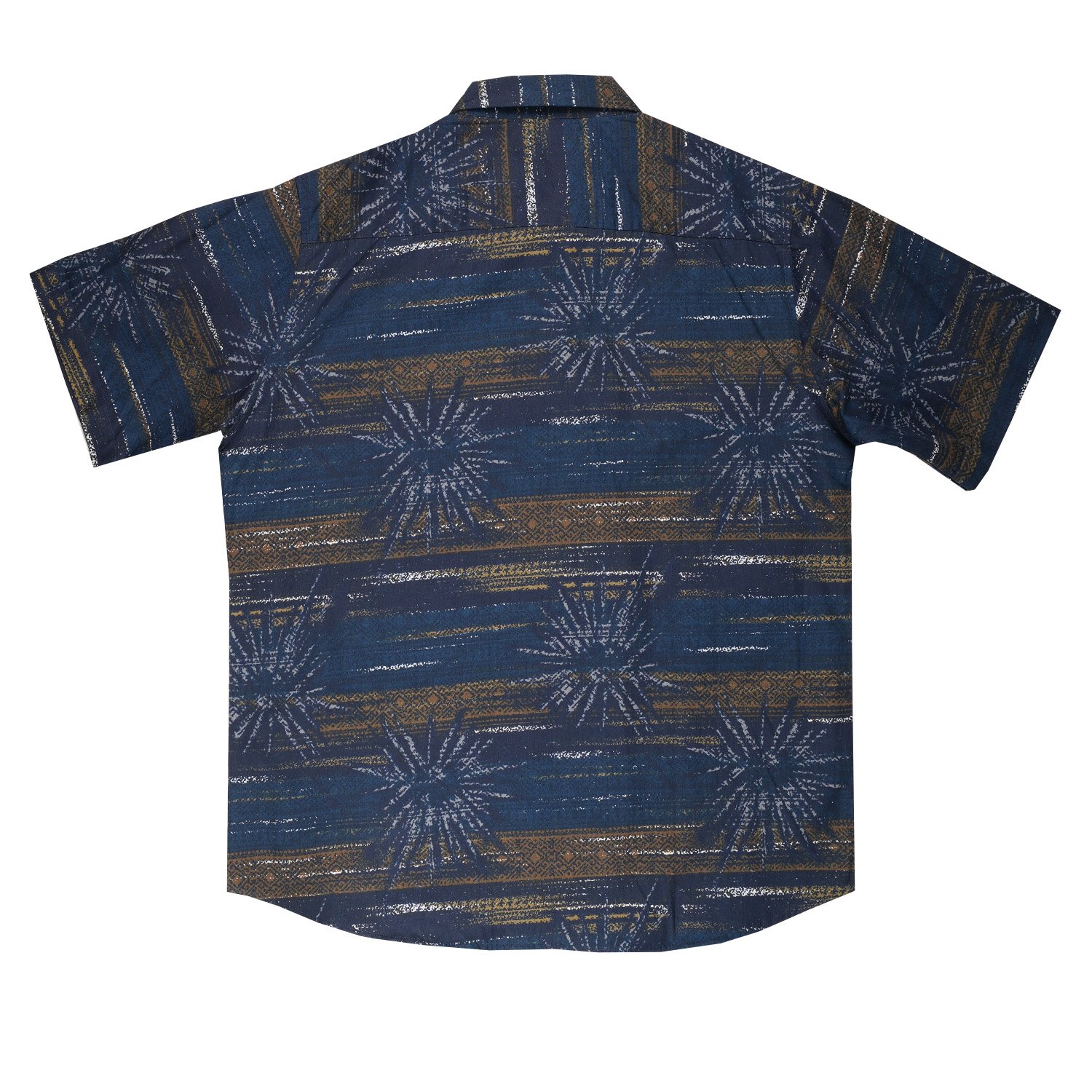 Gianni Visentin Kemeja Casual Pria Katun Print Biru Tua - 6054 - Image 4