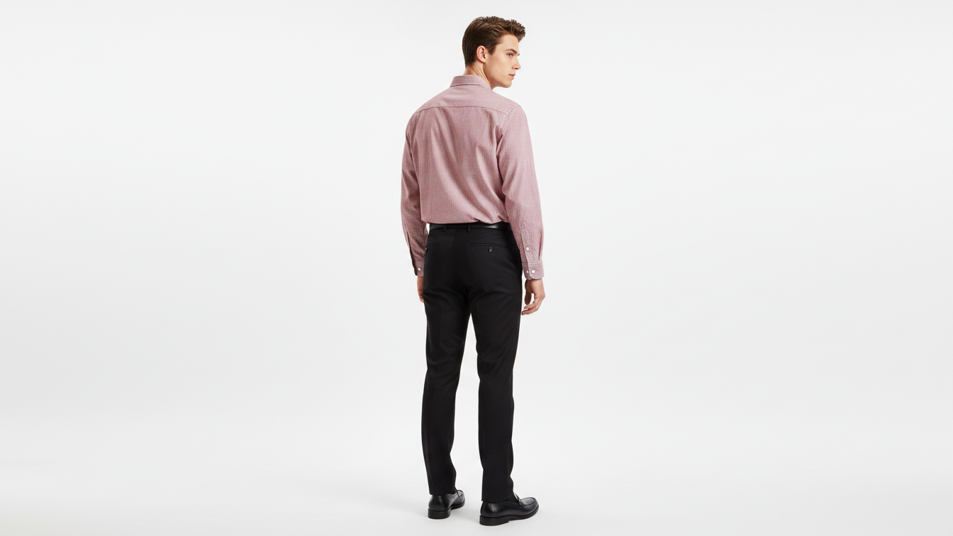 Gianni Visentin Kemeja Formal Pria Katun Rich Regular Fit Merah - 9053 - Image 2