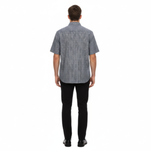 Gianni Visentin Kemeja Formal Pria Katun Stretch Regular Fit Biru Tua - 6059