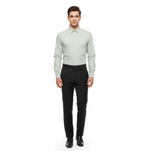 Gianni Visentin Kemeja Formal Pria Oxford Regular Fit Hijau Sage - 9038