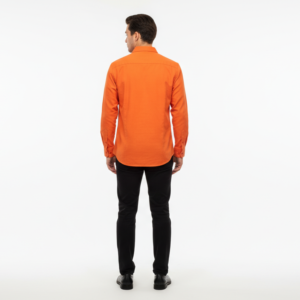 Gianni Visentin Kemeja Formal Pria Oxford Regular Fit Orange - 6081