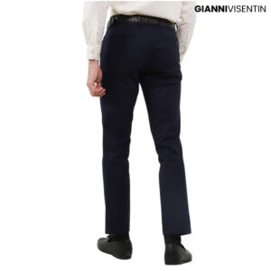 Gianni Visentin - Celana Bahan Formal Pria Slimfit Biru Tua - 4033