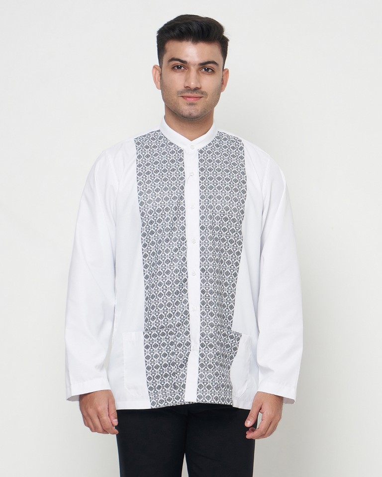 Raymond Renee Koko Pria Lengan Panjang Regular Fit Putih - 0337 - Image 2