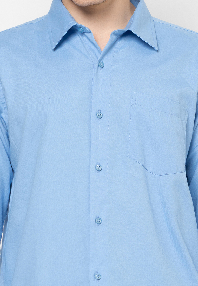 Raymond Renne Kemeja Pria Lengan Panjang Regular Fit Biru - 4939 - Image 6