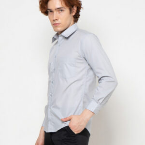 Raymond Renne Kemeja Pria Lengan Panjang Slim Fit Light Grey - 3155