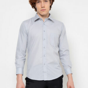 Raymond Renne Kemeja Pria Lengan Panjang Slim Fit Light Grey - 3155