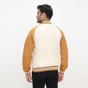 d&f CVC Jaket bomber pria - raglan cream