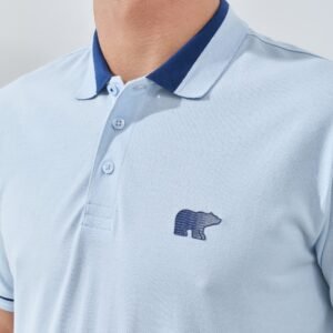 Jack Nicklaus Hunter Polo Shirt Pria Regular Fit Light Blue