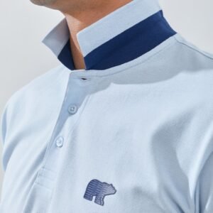 Jack Nicklaus Hunter Polo Shirt Pria Regular Fit Light Blue