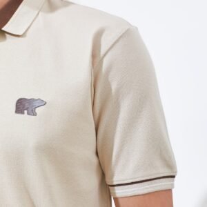 Jack Nicklaus Hunter Polo Shirt Pria Regular Fit Beige
