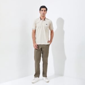 Jack Nicklaus Hunter Polo Shirt Pria Regular Fit Beige
