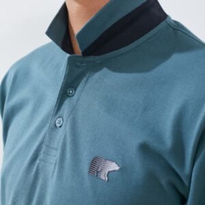 Jack Nicklaus Hunter Polo Shirt Pria Regular Fit Dark Green