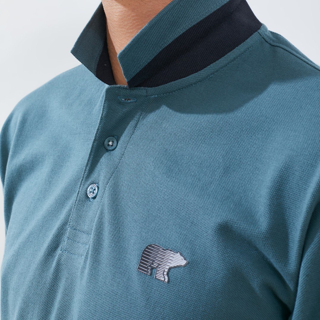 Jack Nicklaus Hunter Polo Shirt Pria Regular Fit Dark Green - Image 4