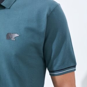 Jack Nicklaus Hunter Polo Shirt Pria Regular Fit Dark Green