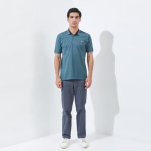 Jack Nicklaus Hunter Polo Shirt Pria Regular Fit Dark Green