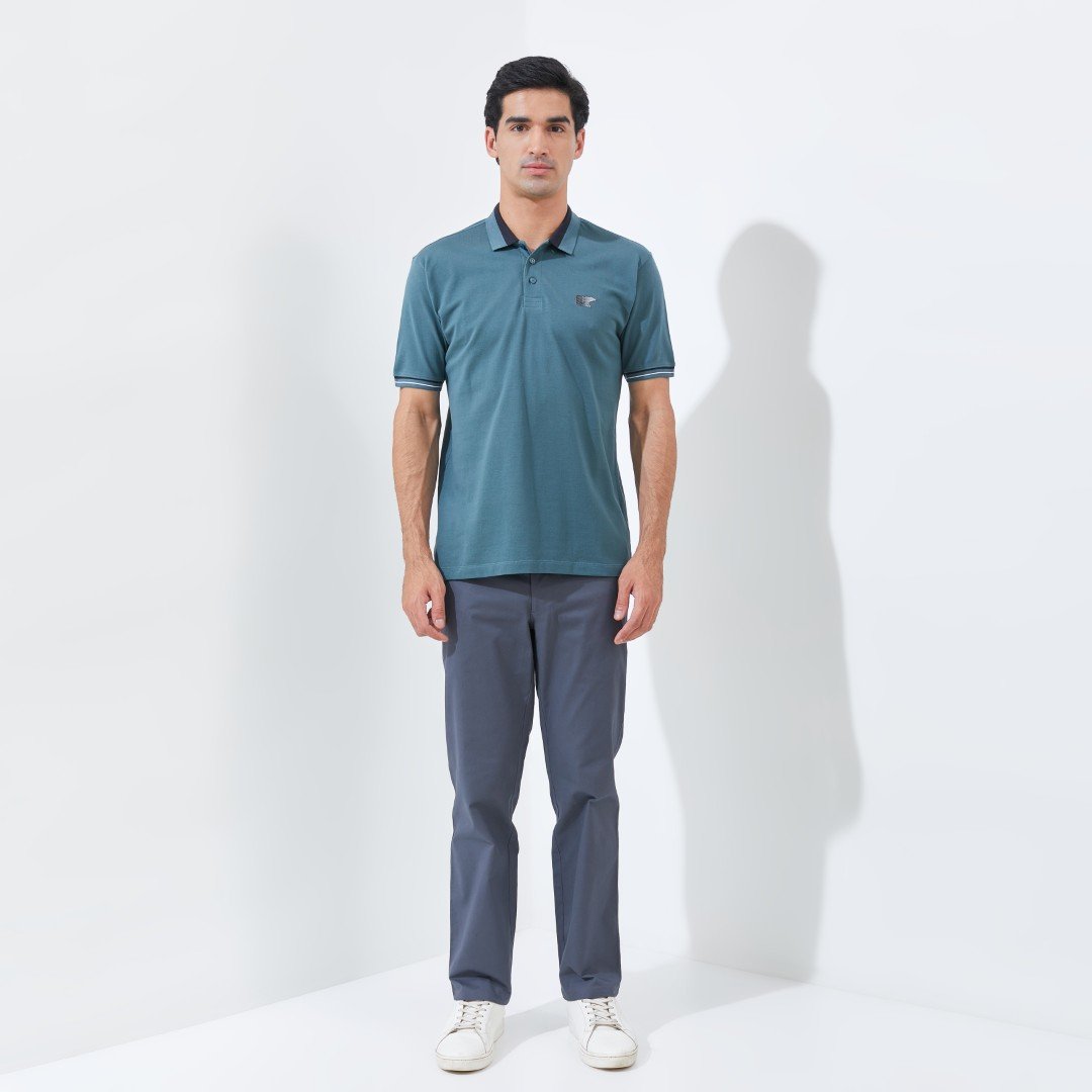 Jack Nicklaus Hunter Polo Shirt Pria Regular Fit Dark Green - Image 7