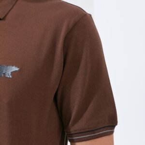 Jack Nicklaus Hunter Polo Shirt Pria Regular Fit Dark Brown