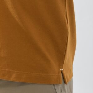 Jack Nicklaus Rain Polo Shirt Pria Slim Fit Tapenade Brown