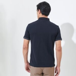 Jack Nicklaus Rain Polo Shirt Pria Slim Fit Black