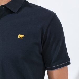 Jack Nicklaus Rain Polo Shirt Pria Slim Fit Black