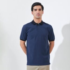 Jack Nicklaus Goodrich Polo Shirt Pria Regular Fit Navy