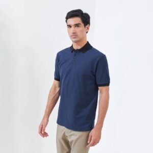 Jack Nicklaus Goodrich Polo Shirt Pria Regular Fit Navy