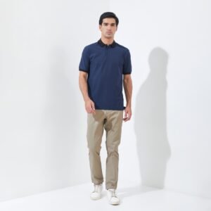 Jack Nicklaus Goodrich Polo Shirt Pria Regular Fit Navy