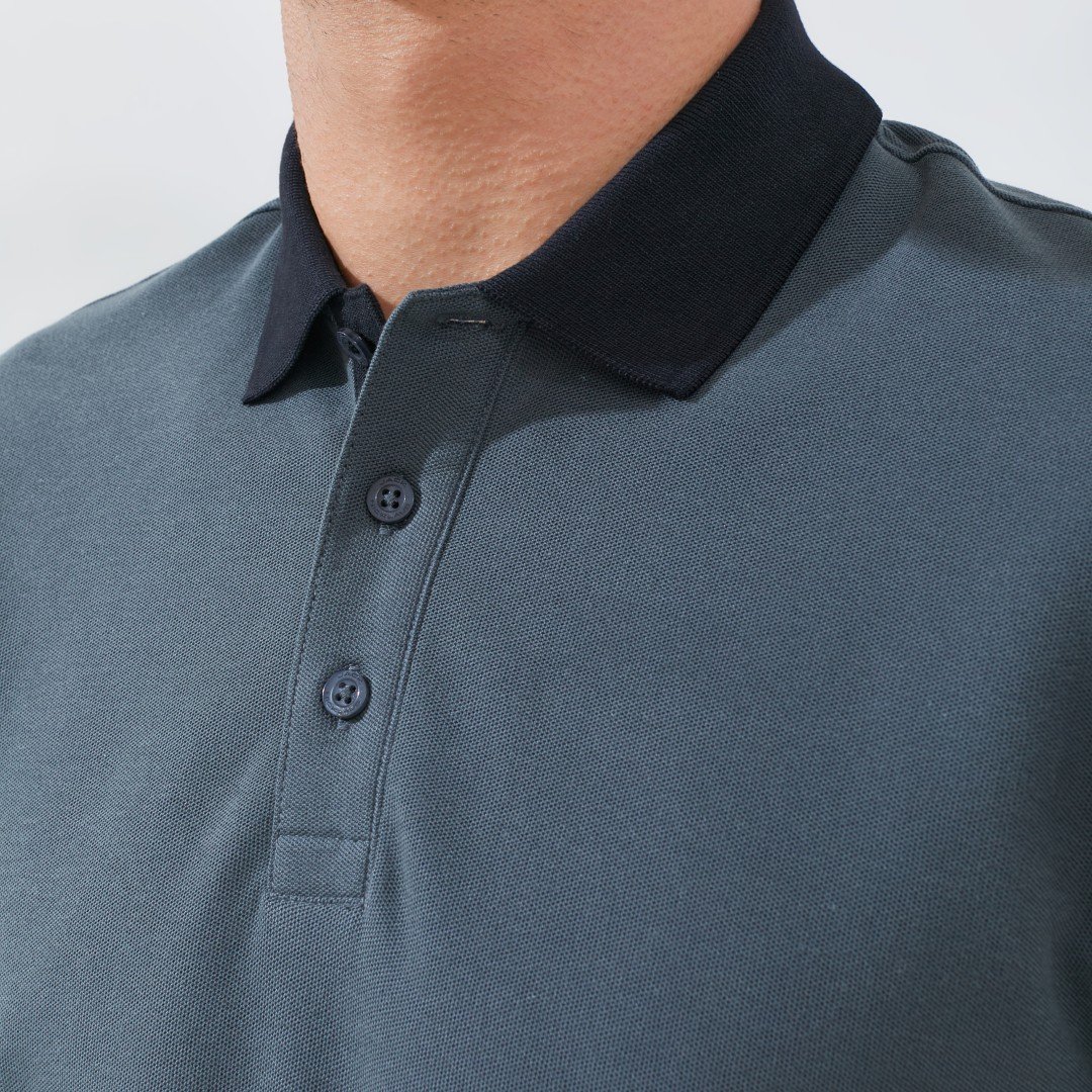 Jack Nicklaus Goodrich Polo Shirt Pria Regular Fit Iron Gate - Image 4