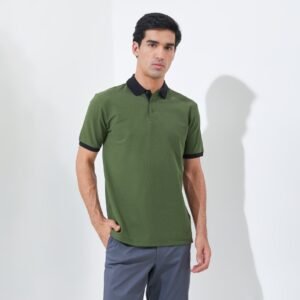 Jack Nicklaus Goodrich Polo Shirt Pria Regular Fit Dark Green