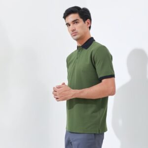 Jack Nicklaus Goodrich Polo Shirt Pria Regular Fit Dark Green