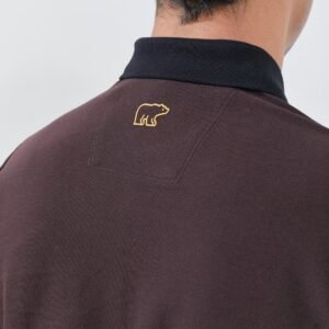 Jack Nicklaus Goodrich Polo Shirt Pria Regular Fit Dark Brown