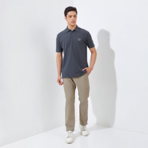 Jack Nicklaus Otto Polo Shirt Pria Regular Fit Iron Gate