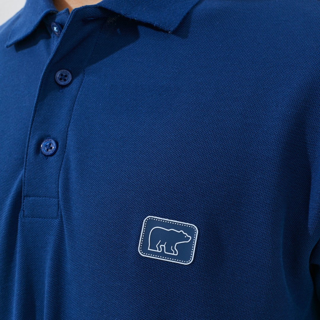 Jack Nicklaus Otto Polo Shirt Pria Regular Fit Estate Blue - Image 4