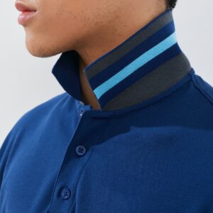 Jack Nicklaus Otto Polo Shirt Pria Regular Fit Estate Blue