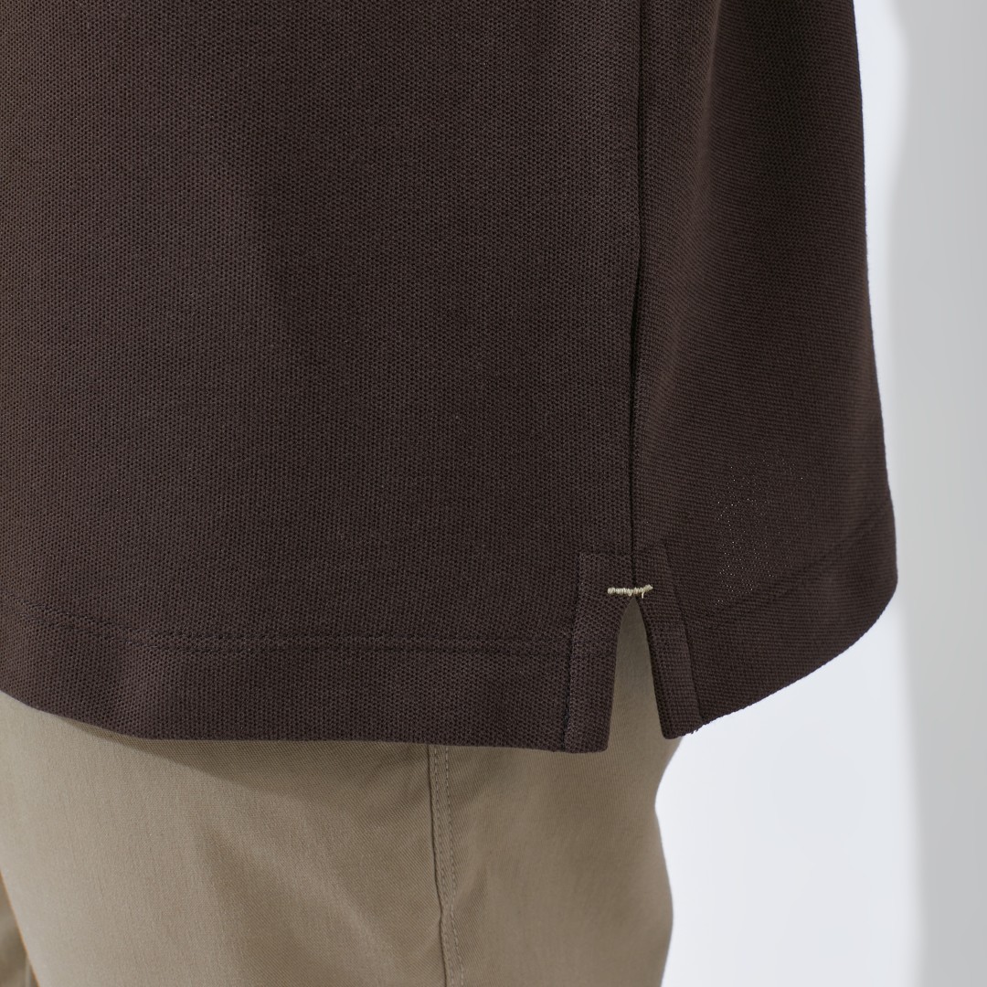 Jack Nicklaus Otto Polo Shirt Pria Regular Fit Dark Brown - Image 5