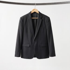 Gianni Visentin Jas Blazer Pria Slim Fit Hitam - 0022