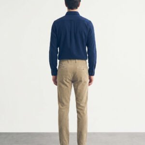 Gianni Visentin Celana Panjang Pria Corduroy Regular Fit Brown - 2150