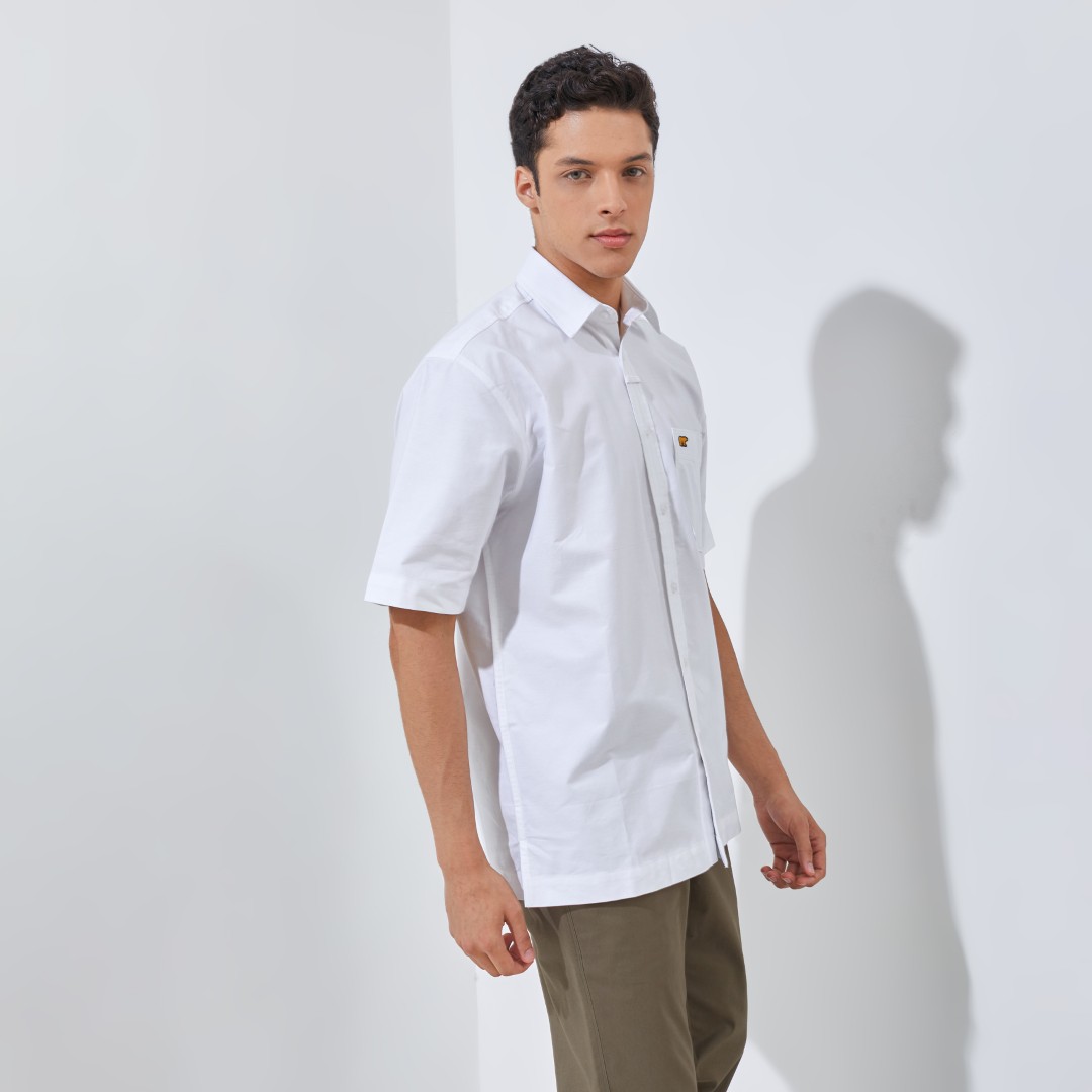 Jack Nicklaus Nikola Kemeja Pria Lengan Pendek Regular Fit White - Image 2