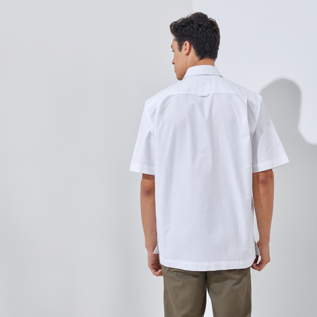 Jack Nicklaus Nikola Kemeja Pria Lengan Pendek Regular Fit White - Image 3