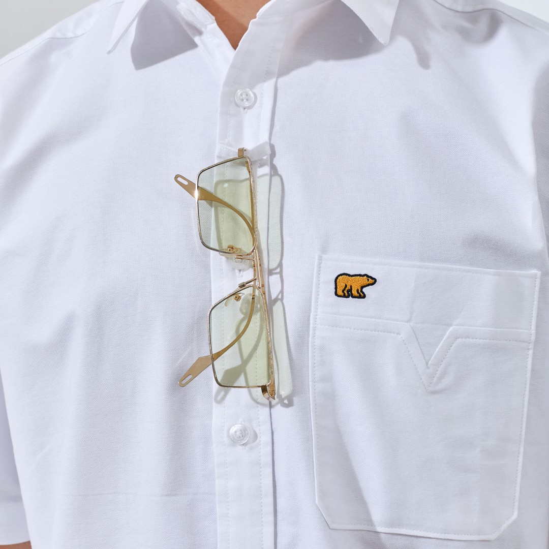 Jack Nicklaus Nikola Kemeja Pria Lengan Pendek Regular Fit White - Image 5